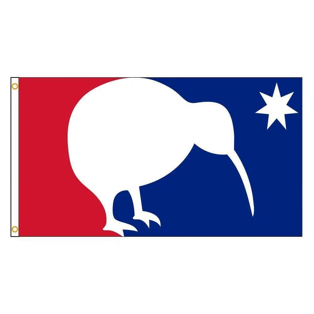New Zealand Laser Kiwi Flag - 90x150cm(3x5ft) - 60x90cm(2x3ft